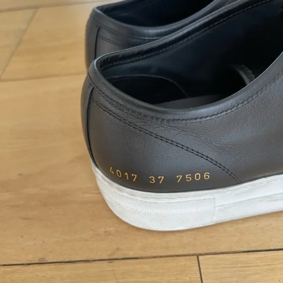 Common Projects Black and White tournament low top sneakers - Picture 6 of 8